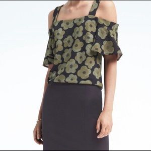 Banana Republic Cold Shoulder Blouse